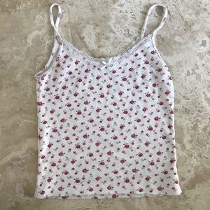 Floral brandy Melville tank top